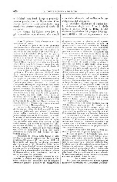 La Corte suprema di Roma raccolta periodica delle sentenze della Corte di cassazione di Roma