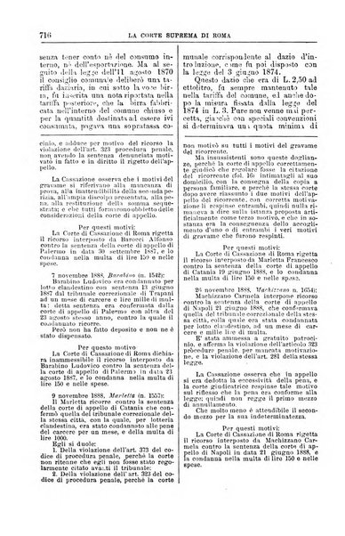 La Corte suprema di Roma raccolta periodica delle sentenze della Corte di cassazione di Roma