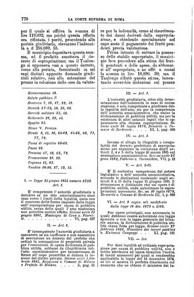 La Corte suprema di Roma raccolta periodica delle sentenze della Corte di cassazione di Roma