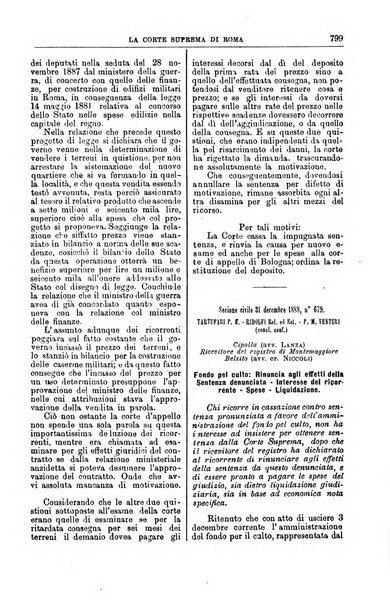 La Corte suprema di Roma raccolta periodica delle sentenze della Corte di cassazione di Roma