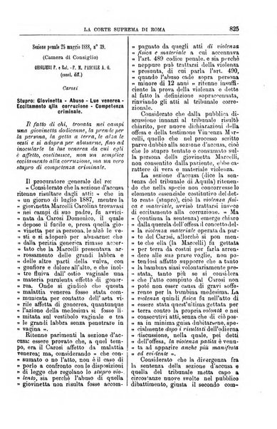 La Corte suprema di Roma raccolta periodica delle sentenze della Corte di cassazione di Roma