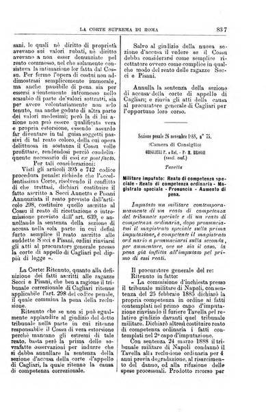 La Corte suprema di Roma raccolta periodica delle sentenze della Corte di cassazione di Roma