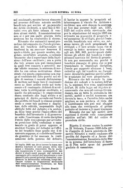 La Corte suprema di Roma raccolta periodica delle sentenze della Corte di cassazione di Roma