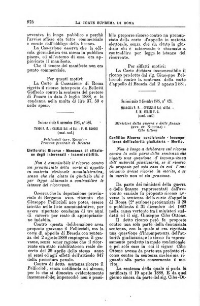 La Corte suprema di Roma raccolta periodica delle sentenze della Corte di cassazione di Roma