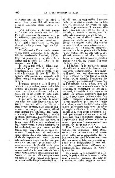 La Corte suprema di Roma raccolta periodica delle sentenze della Corte di cassazione di Roma