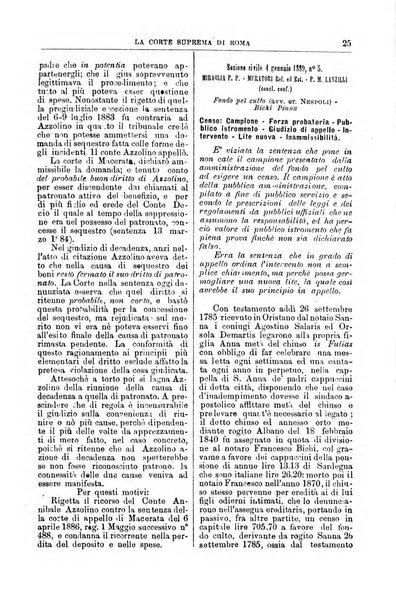 La Corte suprema di Roma raccolta periodica delle sentenze della Corte di cassazione di Roma