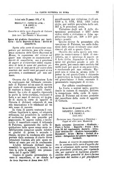 La Corte suprema di Roma raccolta periodica delle sentenze della Corte di cassazione di Roma