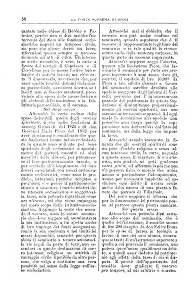 La Corte suprema di Roma raccolta periodica delle sentenze della Corte di cassazione di Roma