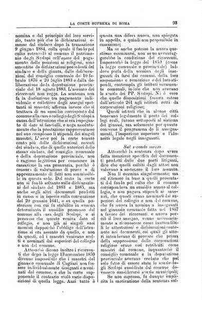 La Corte suprema di Roma raccolta periodica delle sentenze della Corte di cassazione di Roma