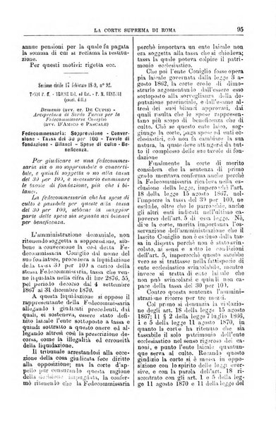 La Corte suprema di Roma raccolta periodica delle sentenze della Corte di cassazione di Roma