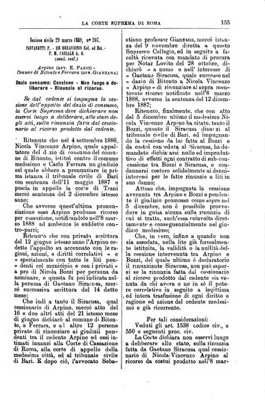 La Corte suprema di Roma raccolta periodica delle sentenze della Corte di cassazione di Roma