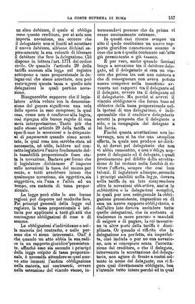 La Corte suprema di Roma raccolta periodica delle sentenze della Corte di cassazione di Roma