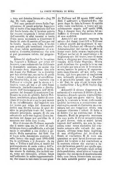 La Corte suprema di Roma raccolta periodica delle sentenze della Corte di cassazione di Roma