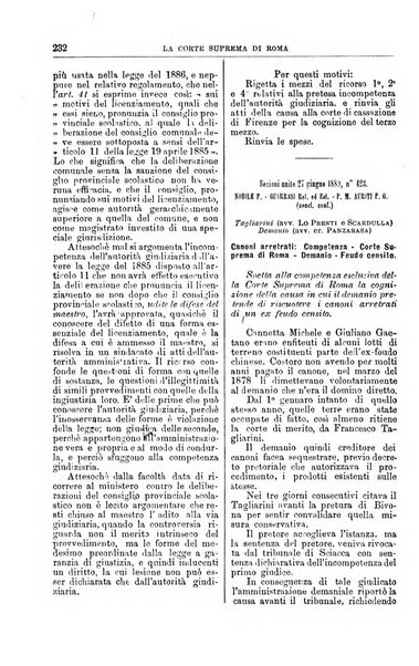 La Corte suprema di Roma raccolta periodica delle sentenze della Corte di cassazione di Roma