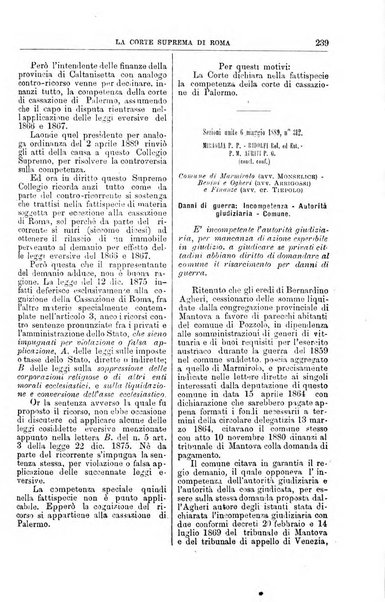 La Corte suprema di Roma raccolta periodica delle sentenze della Corte di cassazione di Roma