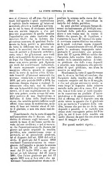 La Corte suprema di Roma raccolta periodica delle sentenze della Corte di cassazione di Roma