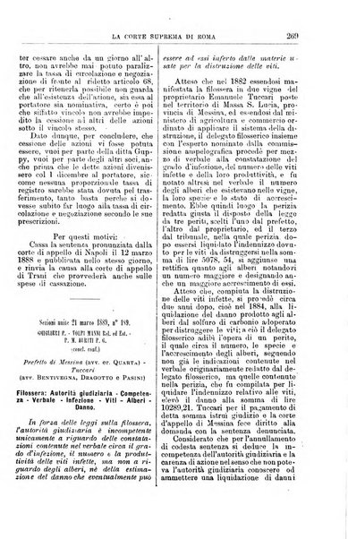 La Corte suprema di Roma raccolta periodica delle sentenze della Corte di cassazione di Roma