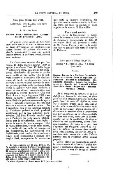 La Corte suprema di Roma raccolta periodica delle sentenze della Corte di cassazione di Roma