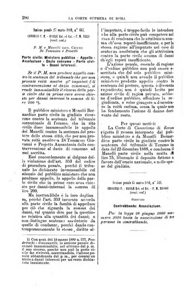 La Corte suprema di Roma raccolta periodica delle sentenze della Corte di cassazione di Roma