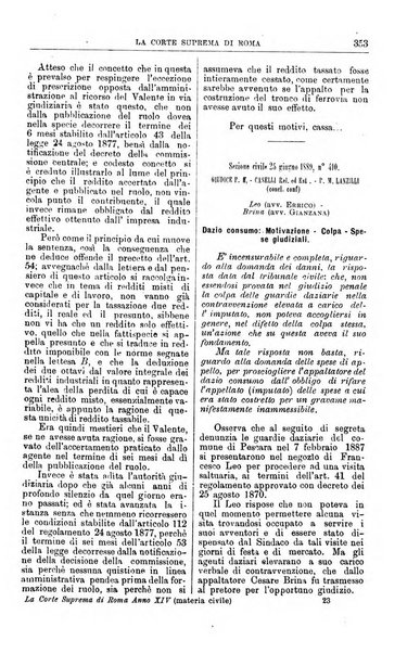 La Corte suprema di Roma raccolta periodica delle sentenze della Corte di cassazione di Roma