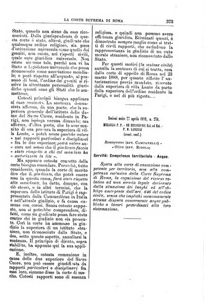 La Corte suprema di Roma raccolta periodica delle sentenze della Corte di cassazione di Roma