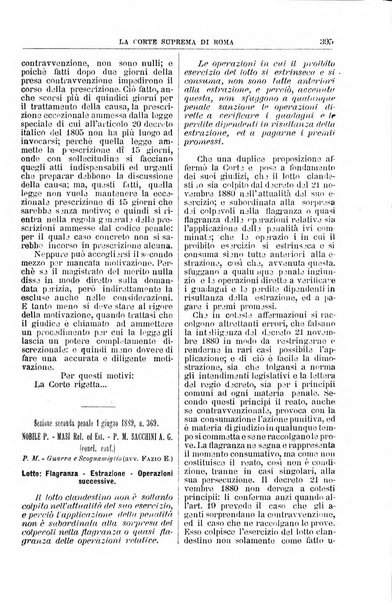 La Corte suprema di Roma raccolta periodica delle sentenze della Corte di cassazione di Roma