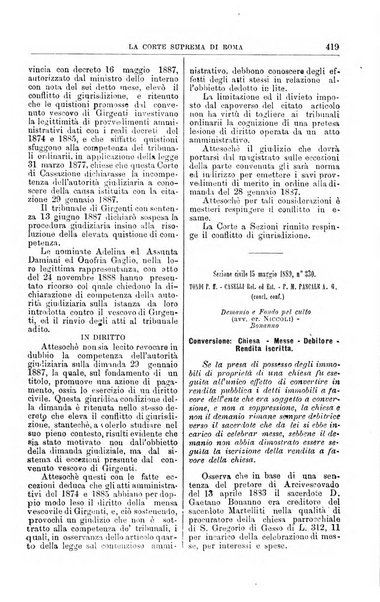 La Corte suprema di Roma raccolta periodica delle sentenze della Corte di cassazione di Roma