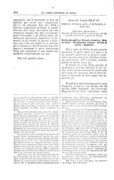 La Corte suprema di Roma raccolta periodica delle sentenze della Corte di cassazione di Roma