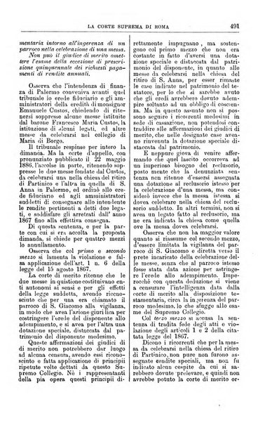 La Corte suprema di Roma raccolta periodica delle sentenze della Corte di cassazione di Roma