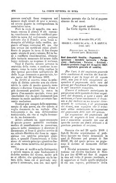 La Corte suprema di Roma raccolta periodica delle sentenze della Corte di cassazione di Roma