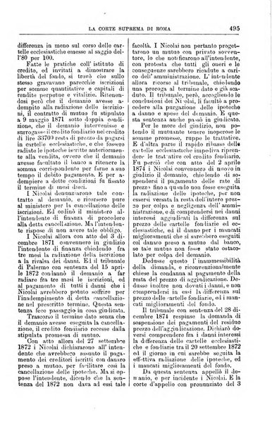 La Corte suprema di Roma raccolta periodica delle sentenze della Corte di cassazione di Roma