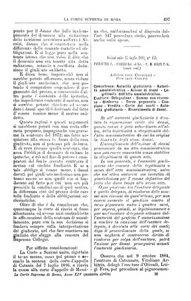 La Corte suprema di Roma raccolta periodica delle sentenze della Corte di cassazione di Roma