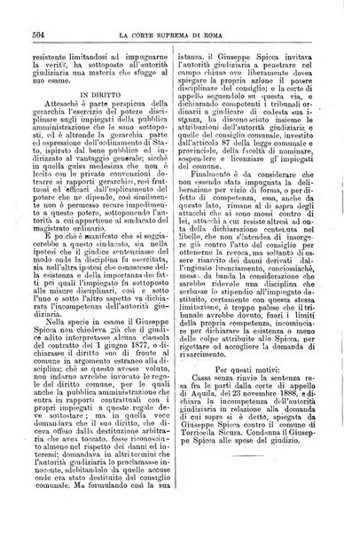 La Corte suprema di Roma raccolta periodica delle sentenze della Corte di cassazione di Roma