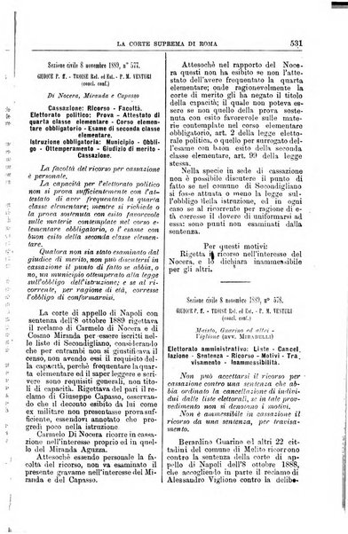 La Corte suprema di Roma raccolta periodica delle sentenze della Corte di cassazione di Roma