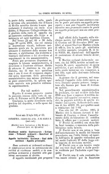 La Corte suprema di Roma raccolta periodica delle sentenze della Corte di cassazione di Roma