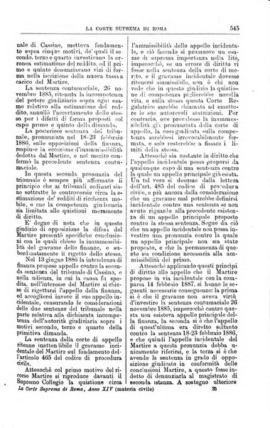 La Corte suprema di Roma raccolta periodica delle sentenze della Corte di cassazione di Roma