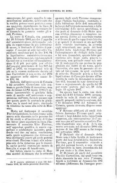 La Corte suprema di Roma raccolta periodica delle sentenze della Corte di cassazione di Roma