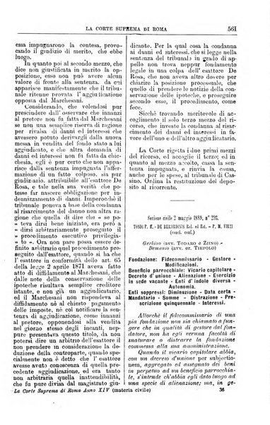 La Corte suprema di Roma raccolta periodica delle sentenze della Corte di cassazione di Roma