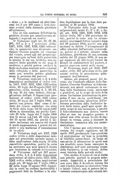 La Corte suprema di Roma raccolta periodica delle sentenze della Corte di cassazione di Roma