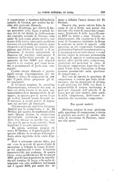 La Corte suprema di Roma raccolta periodica delle sentenze della Corte di cassazione di Roma