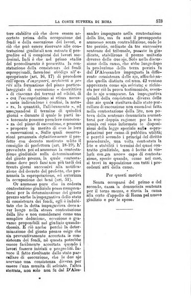 La Corte suprema di Roma raccolta periodica delle sentenze della Corte di cassazione di Roma