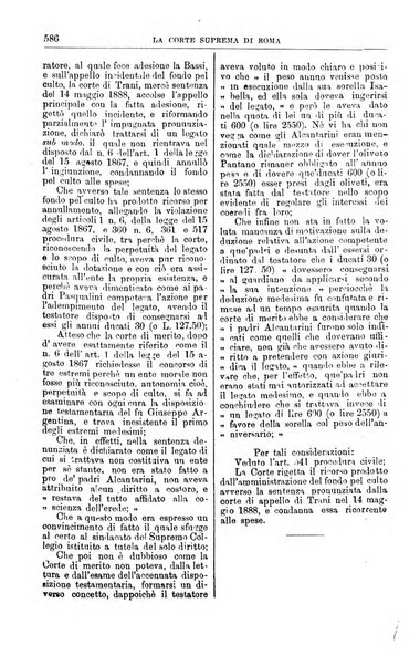 La Corte suprema di Roma raccolta periodica delle sentenze della Corte di cassazione di Roma