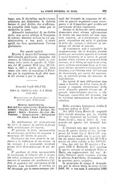 La Corte suprema di Roma raccolta periodica delle sentenze della Corte di cassazione di Roma