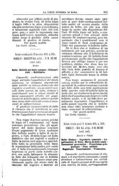 La Corte suprema di Roma raccolta periodica delle sentenze della Corte di cassazione di Roma