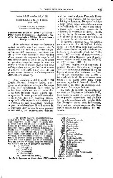 La Corte suprema di Roma raccolta periodica delle sentenze della Corte di cassazione di Roma