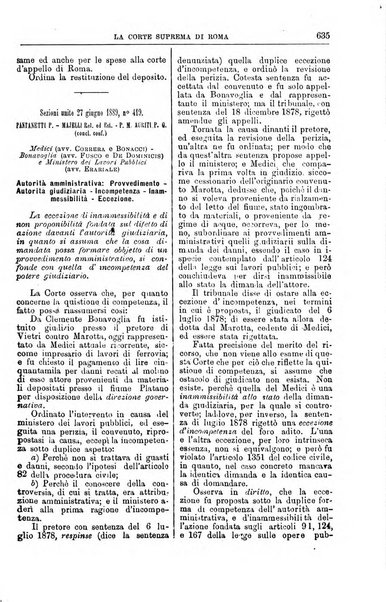 La Corte suprema di Roma raccolta periodica delle sentenze della Corte di cassazione di Roma