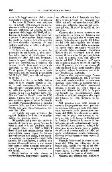 La Corte suprema di Roma raccolta periodica delle sentenze della Corte di cassazione di Roma