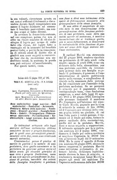 La Corte suprema di Roma raccolta periodica delle sentenze della Corte di cassazione di Roma