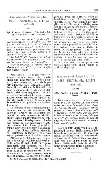 La Corte suprema di Roma raccolta periodica delle sentenze della Corte di cassazione di Roma