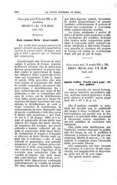 La Corte suprema di Roma raccolta periodica delle sentenze della Corte di cassazione di Roma